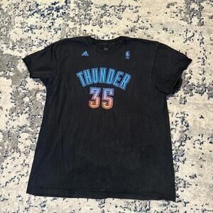 Black and orange Kevin Durant Thunder jersey #NBA